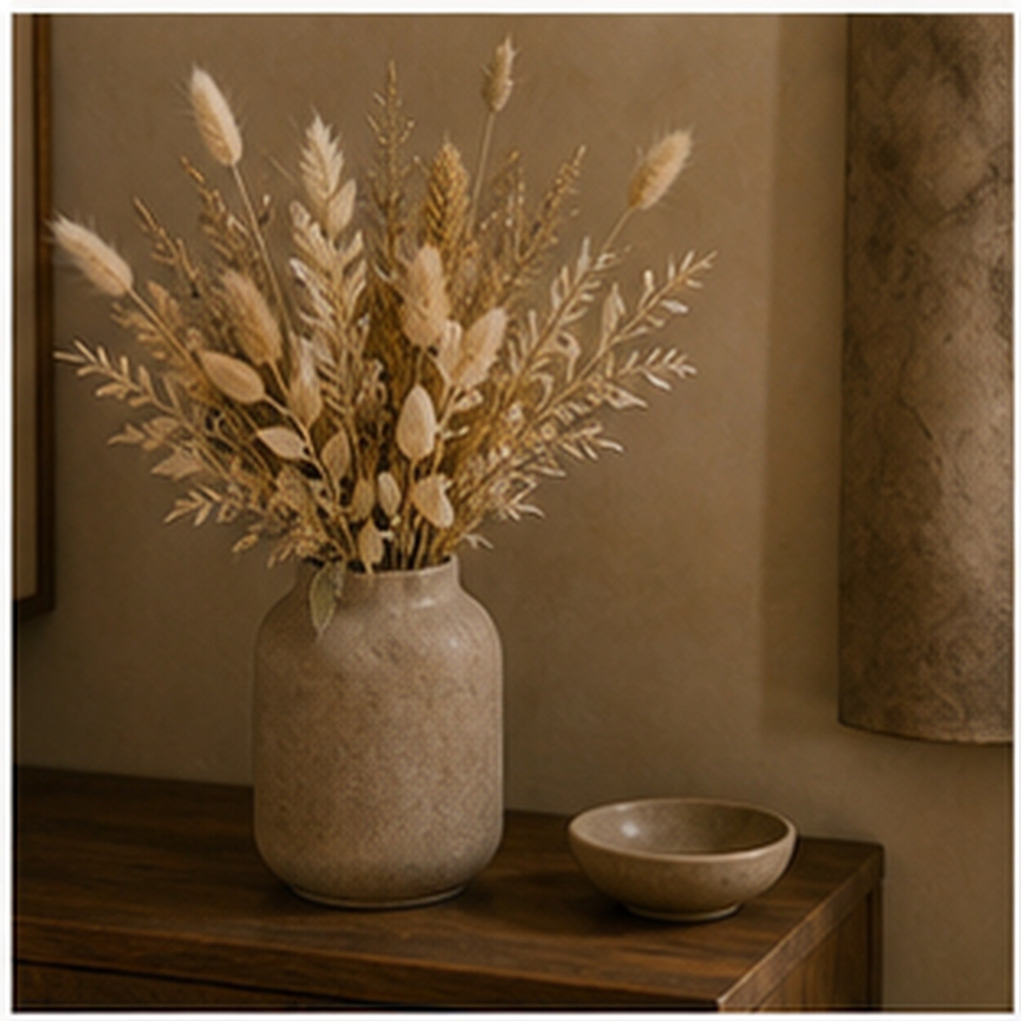 Linen Field Dried Stems Bundle