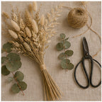Linen Field Dried Stems Bundle